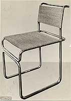 
Tubular steel chair designed by Marcel Breuer
